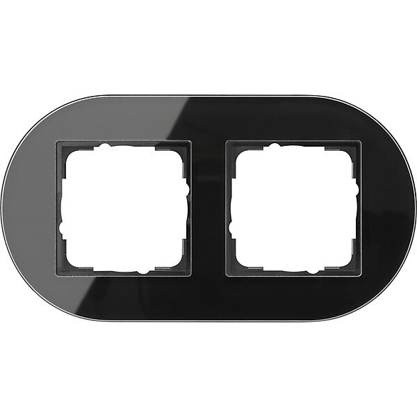 Gira Abdeckrahmen 2f. sw 0212135